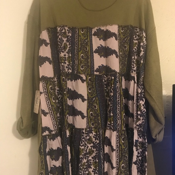 NWT Free People Cool Baby Print Pullover - Picture 5 of 5